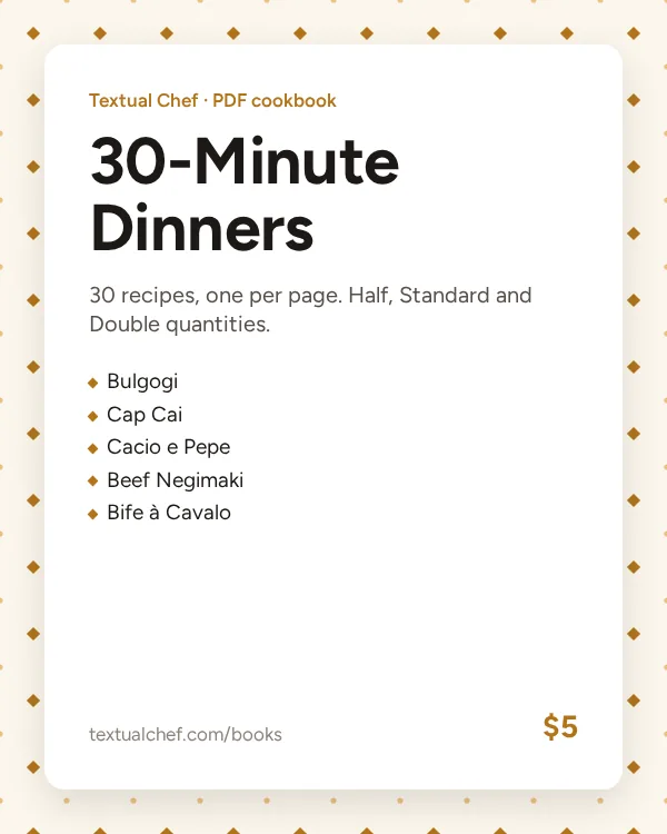 30-Minute Dinners cover