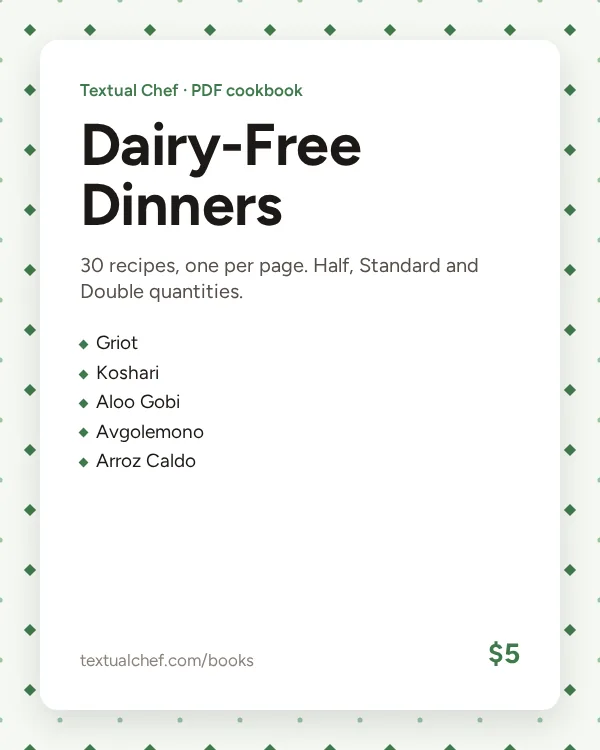 Dairy-Free Dinners cover
