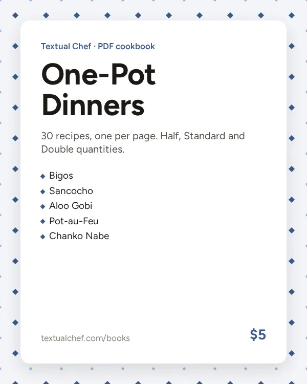 One-Pot Dinners cover