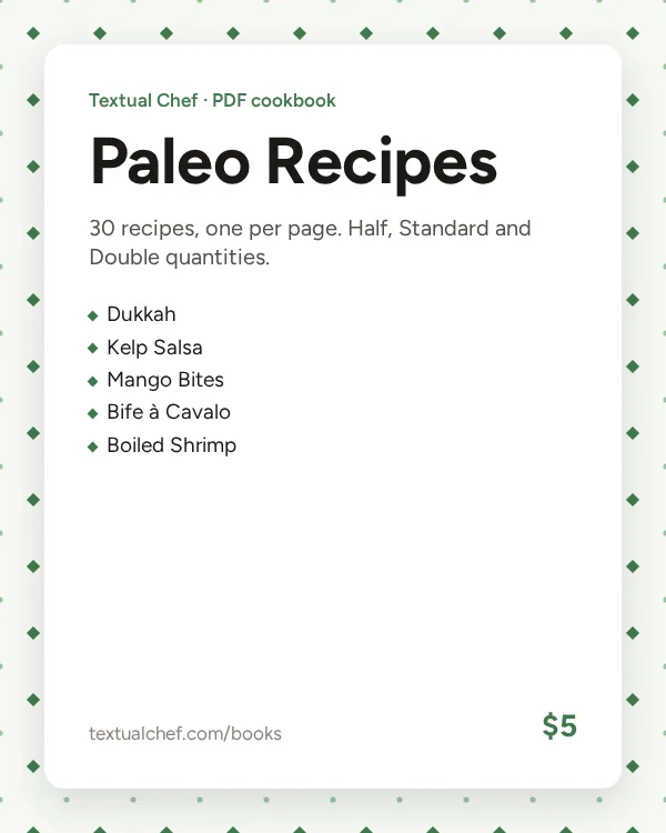 Paleo Recipes cover