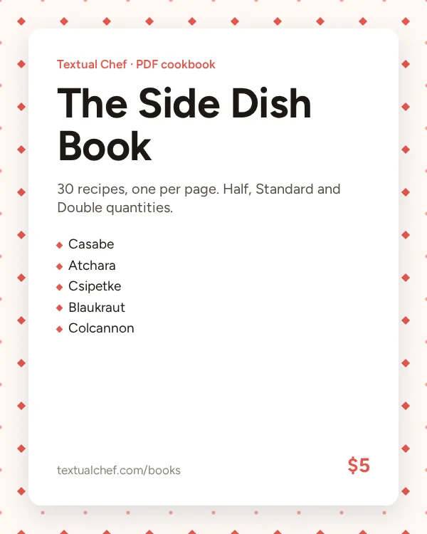 The Side Dish Book cover