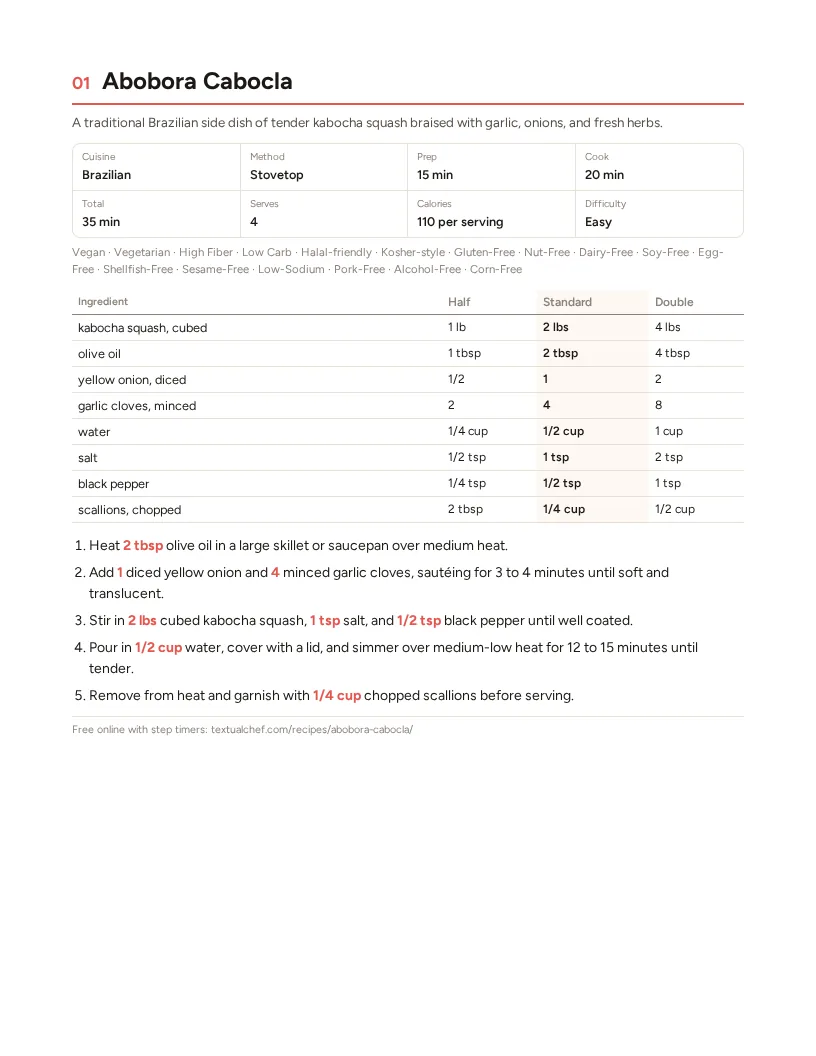 Sample page: Abobora Cabocla