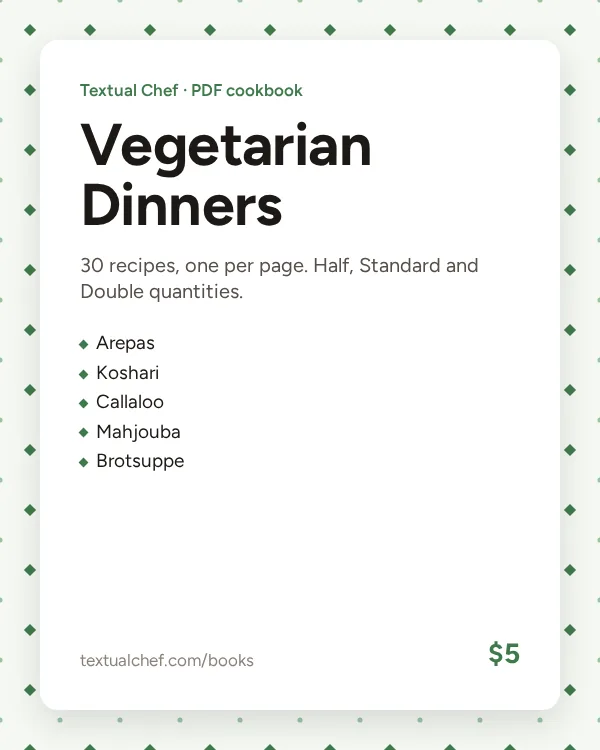 Vegetarian Dinners cover